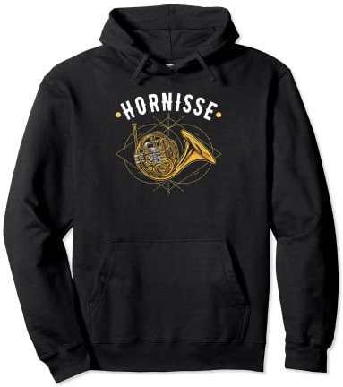 Waldhorn Hornisse Horn Instrument Blasmusik Hornistin Pullover Hoodie