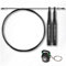BLUEGORILLA Professional Ultralight Aluminium Skipping Rope Crosstraining, Boxing, Fitness – Double Bearing System – Higher Speed (Black)
