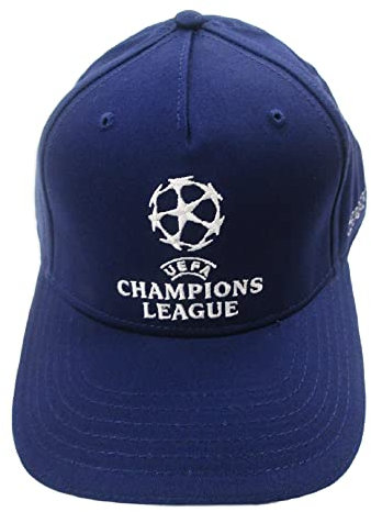 Cappello Champions Coppa Campioni Berretto Cappellino con Visiera Ufficiale Unisex Taglia Unica Adulto Ragazzo (Blu)