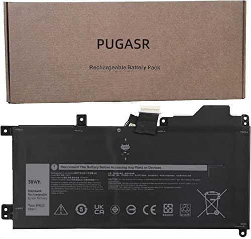 PUGASR 1FKCC Laptop Battery for Dell Latitude 7200 7210 2-in-1 Series Dell T04J T04J001 Series 09NTKM 9NTKM 0D9J00 D9J00 KWWW4 7.6V 38Wh