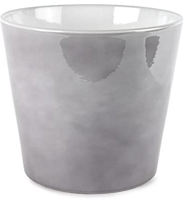 Garronda Cache Pot Céramique Rond Forme Classique Pot sans Ouvertures GD-0019 (Gris 150, ⌀39,5cm H 33,5cm)