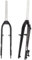 DFNBVDRR 26/27.5 MTB Rigid Fork 1-1/8 Threadless Straight Steerer Disc/V Brake Quick Release MTB Front Fork Aluminum Alloy Super-Light Bike Hard Forks (Color : Gray white, Size : 26/27.5in)