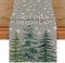Artoid Mode Grau Kiefern Schneeflocken Weihnachten Tischläufer, Saisonnal Winter Küche Tisch Dekoration Drinnen Urlaub Party Dekor 40x100 cm