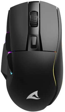 Sharkoon Skiller SGM50W Black, Wireless Optical Gaming Maus, RGB, PBT Button