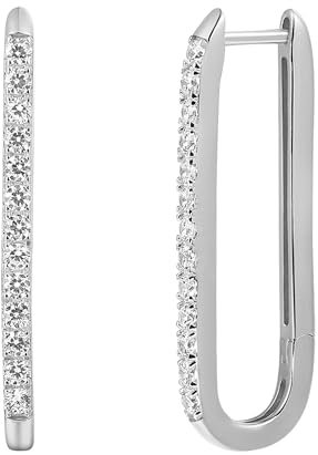 Xenox Ohrringe XS91487 Damen Creolen Sterling-Silber 925 Silber weiß Zirkonia