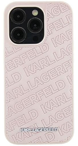Karl Lagerfeld KLHCP15MPQKPMP Hülle für iPhone 15 Plus 6.7 Rosa hardcase Quilted K Pattern