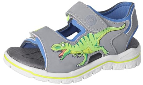 RICOSTA Jungen Sandalen Saurus, Kinder Sommerschuhe, Weite: Mittel, Blinklicht