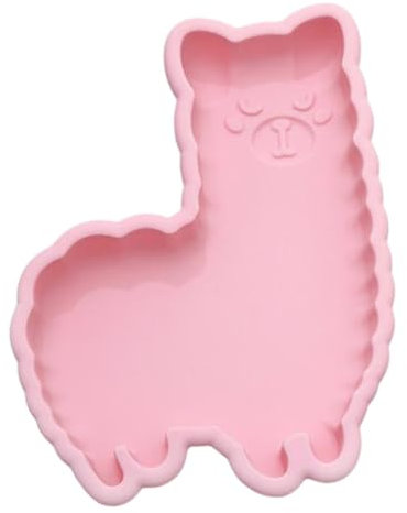 PRETYZOOM 2 Stück 6 Alpaka Silikon Form Alpaka-harz Tierische Seife Osterparty Backen Lama Kuchenform Backformen Für Tiere Antihaftbeschichtetes Backgeschirr Backzubehör 3d Kieselgel Keks