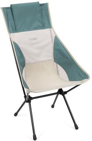 Helinox Sunset Chair | Mit seinem erweiterten Design ist Dieser Stuhl möglicherweise die ultimative Kombination aus Verstaubarkeit, Komfort und Unterstützung (Bone/Teal)