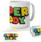 DEREGALOOS Taza de cerámica divertida para Padres. Taza de café Regalo día del Padre. Regalo Original con frase para hombre. Tazas divertidas con frase. (Super Daddy)