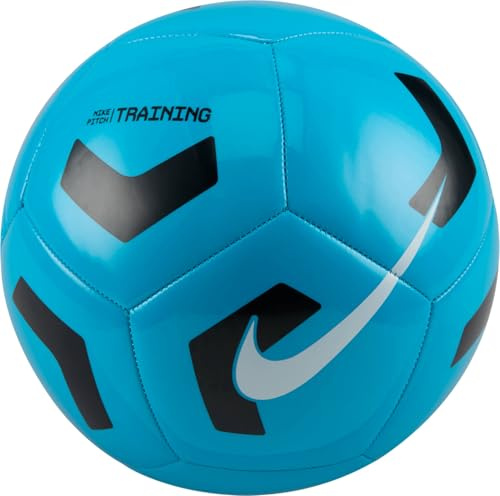 Nike FZ7555-434 Pitch Training Recreational Soccer Ball Unisex LT Blue Fury/Black/White Größe 5