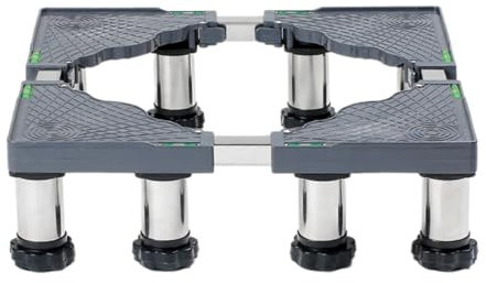 MQZHUK Base réglable multifonction avec 8 pieds robustes | Support de Machine à Laver Base Socle anti-vibration pour Frigo Lave-linge Sèche-linge Réglable 45cm-70cm[13-16cm]