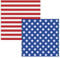 Wentsent Servietten Amerika, 48 USA Flagge Servietten, Stars Stripes Papierservietten, Vereinigte Staaten Amerika Tischdeko Passend für amerikanische Mottoparty Veteranentag Wahltag Unabhängigkeitstag