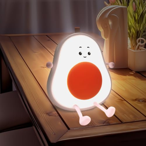 Bulb Nachtlicht, Nachtlicht Kinder,Birnenförmiges Nachtlicht Kinder - Silikon Stilllicht mit Farbwechsel, Dimmbar Touch für Kinderzimmer als Schlaflicht oder Deko Geburtstagsgeschenk (Rosa)