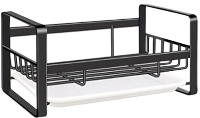 Soporte para Lavaplatos, Porta Esponja para Platos - Portacepillos con Bandeja de Desagüe - Portacepillos para Platos - Organizador Multiuso para Organizar Esponjas y Paños