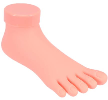 WOONEKY 1 Modèle De Pied Artificiel Droit Pour La Pratique Du Nail Art Outil Dentraînement Toucher Peau Réelle Design Léger