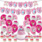 Roffatide Melody Birthday Decorations, Party Supplies Set Include Banner, Balloons, Cake Cupcake Toppers, Cake Decoration