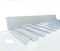 Wandanschluss für PVC-Wellplatten mit TRAPEZ-PROFIL 76/18 - Gesamtlänge ca. 70 cm - Schenkellängen ca 65 x 150 mm - elastisch somit an verschiedene Dachneigungen anpassbar