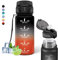 500ml con Pajita, Motivacional a Prueba de Fugas, Fácil de Limpiar, Botella Reutilizable con Marca de Tiempo, Botella de Agua para Agua, Café, Leche, Jugo