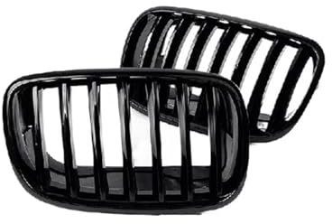 Kühlergrill Für Die Vordere Stoßstange Nieren-Renngrill Schwarz Glänzend 51137307599 51137307600 Für B&MW X5 E70 X6 E71 2007–2014