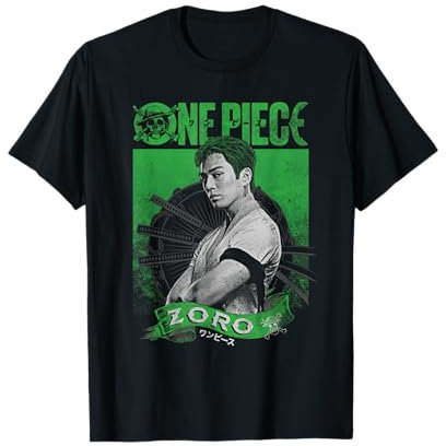 One Piece Zoro Etched Portrait Maglietta