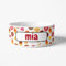 DECOHO - Gamelle pour Chien en céramique Personnalisable | Motif Cake - Blanc