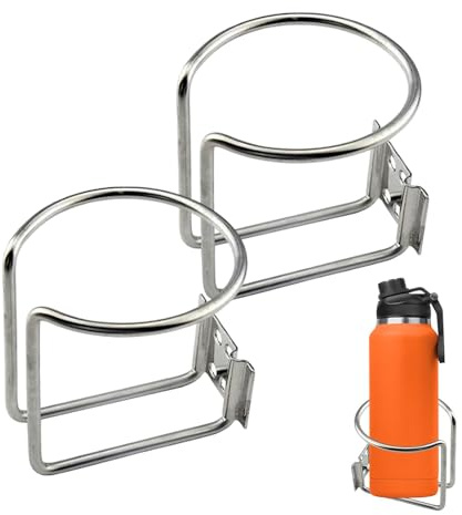 Ring Cup Drink Holder, 2pcs Wall Mounted Cup Drink Holders, Metal Ring Cup Holder, Car Bottle Holder Drink Holder For Marine Yacht Truck RV Trailer Boat Car