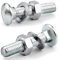 XRXYMQ 25 pièces Vis Tete Ronde M8x40 mm Boulon Tete Ronde Collet Carré M8 Boulons de Carrosserie avec Ecrous DIN934 et Rondelles DIN125 pour Meubles Décoration Industrie du Bâtiment