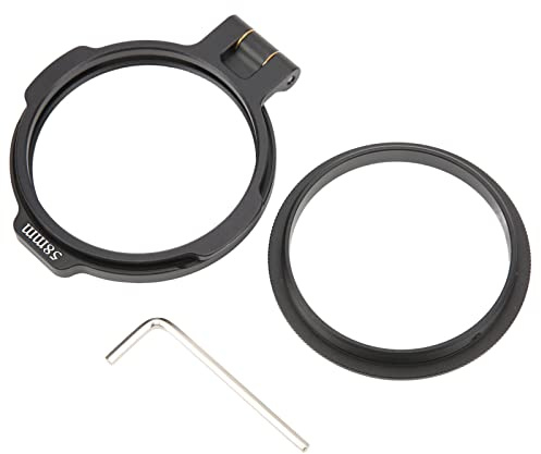 Zerodis Contexte de Filtre de L'objectif, Porte-Adaptateur de L'objectif du Support de Filtre en Alliage en Aluminium Kit de Système de Filtre à Lentille à L'objectif Fermement (F)