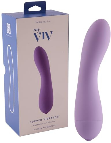 My Viv Curved Vibe – Waterproof Vibrating Massager with 7 Vibration Settings – Curved Shape with 4 Speeds & 3 Pulse Patterns – Soft Body-Safe Silicone – Battery Operated (1 x AA Included)