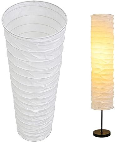 WIYETY Papier Stehlampe Lampenschirm: Nordischer Stil Stehlampen Lichtabdeckung, Papierschirm Standleuchte Schirm Ersatz, Stehlampenschirm Ersatz für Wohnzimmer Schlafzimmer (Typ 1)