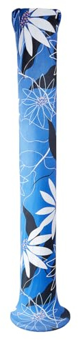 letsinstyle Tower Fan Dust Cover for 36-49 Inch, Dark Blue Stretchable Vertical Protective Covers, Flower Pattern Washable Tower Sleeve Protector for for Pedestal Fans Floor Stand Decor