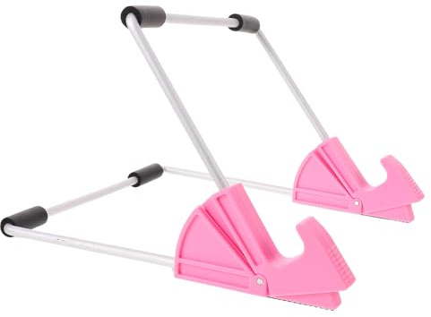 Zerodeko Support pour Tablette Lumineuse Rose Réglable en Métal, Support Stable pour Dessin et Traçage, Compatible Planche à Dessin LED Portable, Accessoire Artistique Polyvalent