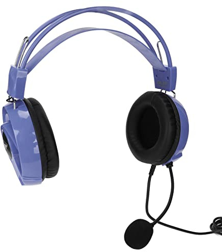 ZAICOLER Gaming Headset Powerful Sound Adjustable Comfortable Multicolor RGB Headphone for PC Gaming Headset with Microphone (Purple)