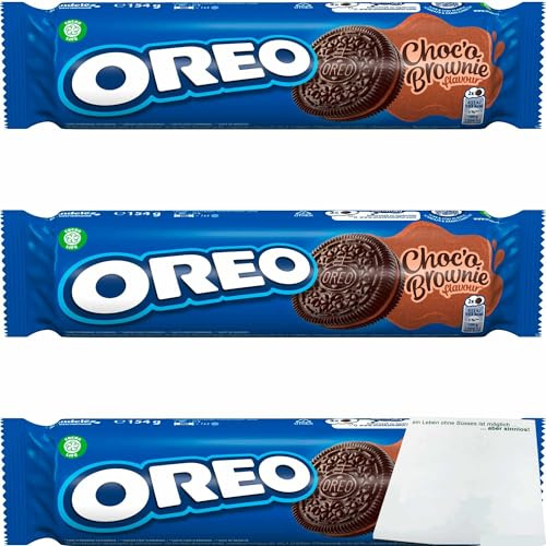 usy Bundle für Oreo Choco´s Brownie Kekse 3er Pack (3x154g Packung) + usy Block