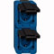 Merten 229286 SCHUKO-Doppel-Steckdose, senkrecht, blau, SCHLAGFEST