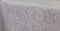First-Tex Ornament Damast Tischdecke 160x260 oval Silber*