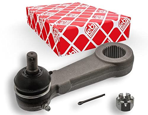 febi bilstein 41294 Lenkstockhebel mit Kronenmutter und Splint, 1 Stück | Kompatibel mit: MITSUBISHI PAJERO CLASSIC, PAJERO II, PAJERO II Canvas Top