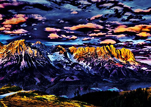 Schmidt Spiele Puzzle 59333 Puzzle 1.000 Teile, Michael von Hassel, Gebirgslandschaft