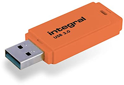 Integral 128GB Neon Orange USB 3.2 Gen 1 Flash Drive