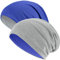 Hatstar®2in1 Reversible Unisex Beanie | Damen und Herren Mütze | Übergangsmütze für Frühling und Sommer | SoftTouch Poly - Baumwolle | leicht & weich (royal/hellgrau)