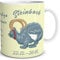 TRIOSK Tasse Katze lustig mit Spruch Sternzeichen Steinbock Katzenmotiv Geschenk Geburtstagstasse für Katzenliebhaber Frauen Freundin