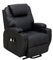 Dream Plus Bonded PU Leather Electric Rise and Recline Mobility Recliner Arm Chair (Black) (23st/150KG Max User Weight) 48Hr DELIVERY