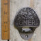 Hardware for You LTD GNER Wall Mounted CAST Iron Bottle Opener Fixing Screws Supplied