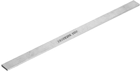 Utensile per intaglio 20MM in acciaio bianco quadrato per utensili da tornio con barra in acciaio per tornio ad alta velocità(3 * 10 * 200mm)