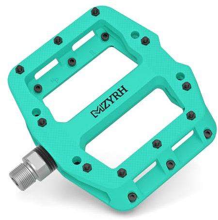 MZYRH Mountainbike-Pedal 9/16 Zoll 3 versiegelte Kugellager, leicht, rutschfest, Nylonfaser, Fahrradplattform-Pedale für Rennrad, BMX, MTB