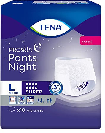 Tena ProSkin Pants Night Super L bei Inkontinenz, 10 St