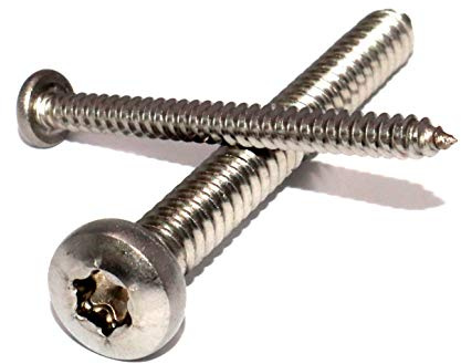 Blechschraube mit Spitze Form C 5,5x90 DIN 7981 T6 Edelstahl A2 Stückzahl 10 Flachkopfschrauben mit Torx TX Linsenschrauben Rundkopfschrauben