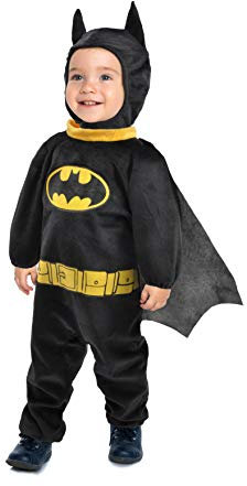 Ciao- Batman Baby costume onesie disguise official DC Comics (Size 2-3 years), Black, Yellow