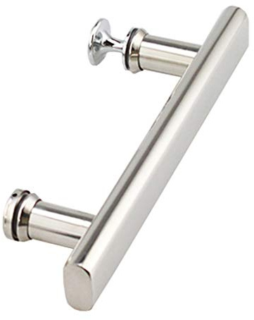 RTY-BY Dusche Türgriff Dusche Knob Edelstahl-Badezimmer-Tür-Zug-Ersatz Dusche Badewanne Türgriff, Chrom poliert (Size : 145mm Hole to Hole)